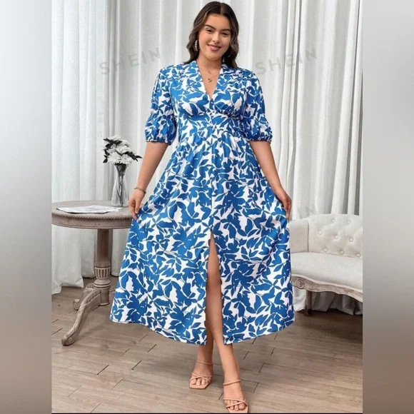 New Floral Printed Dress - Picture 2 of 3